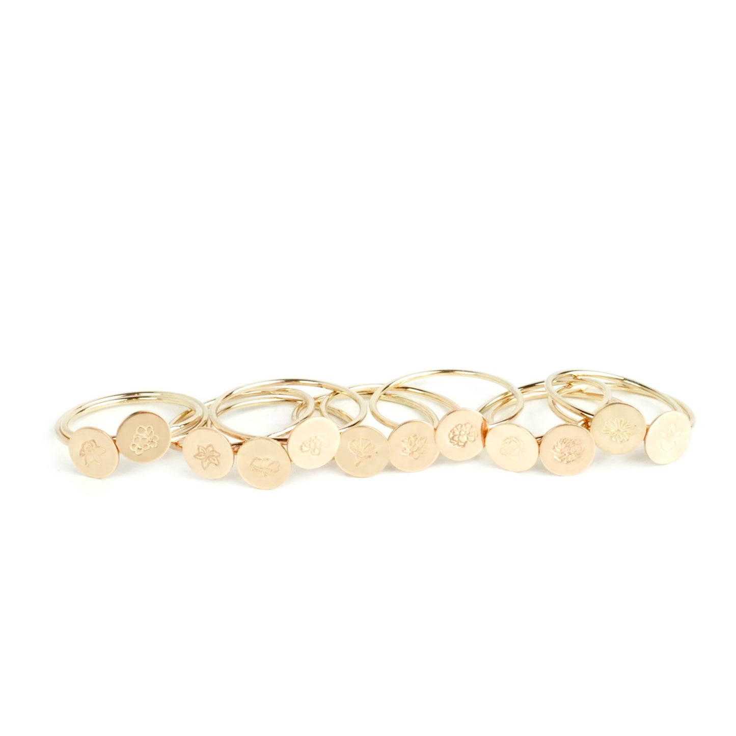 Birth Flower Ring - Floral Ring - Floral Jewelry