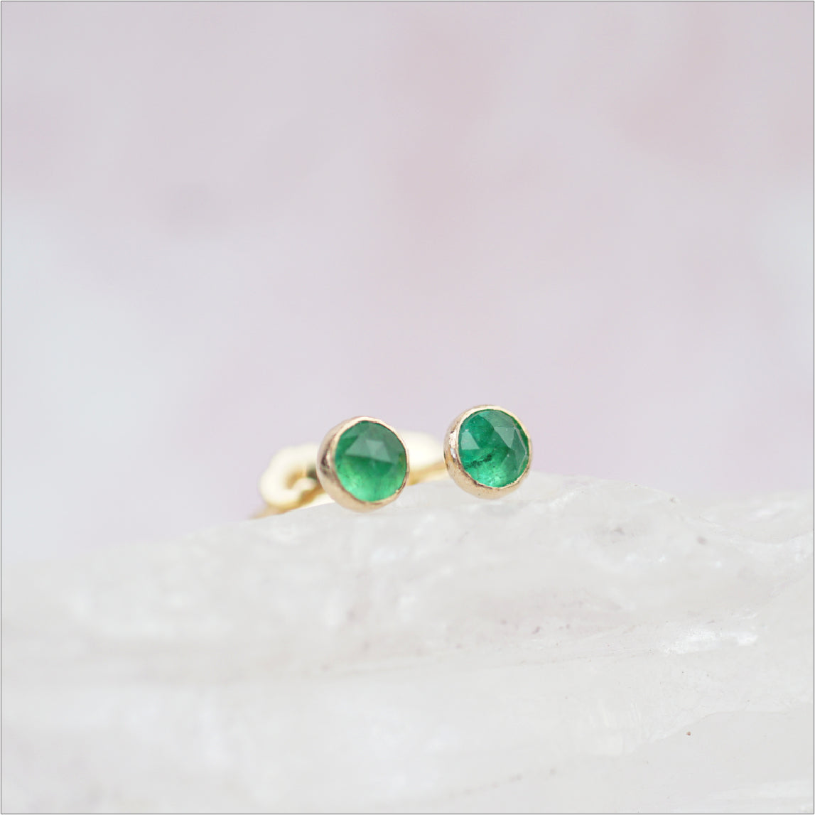 Emerald Stud Earrings