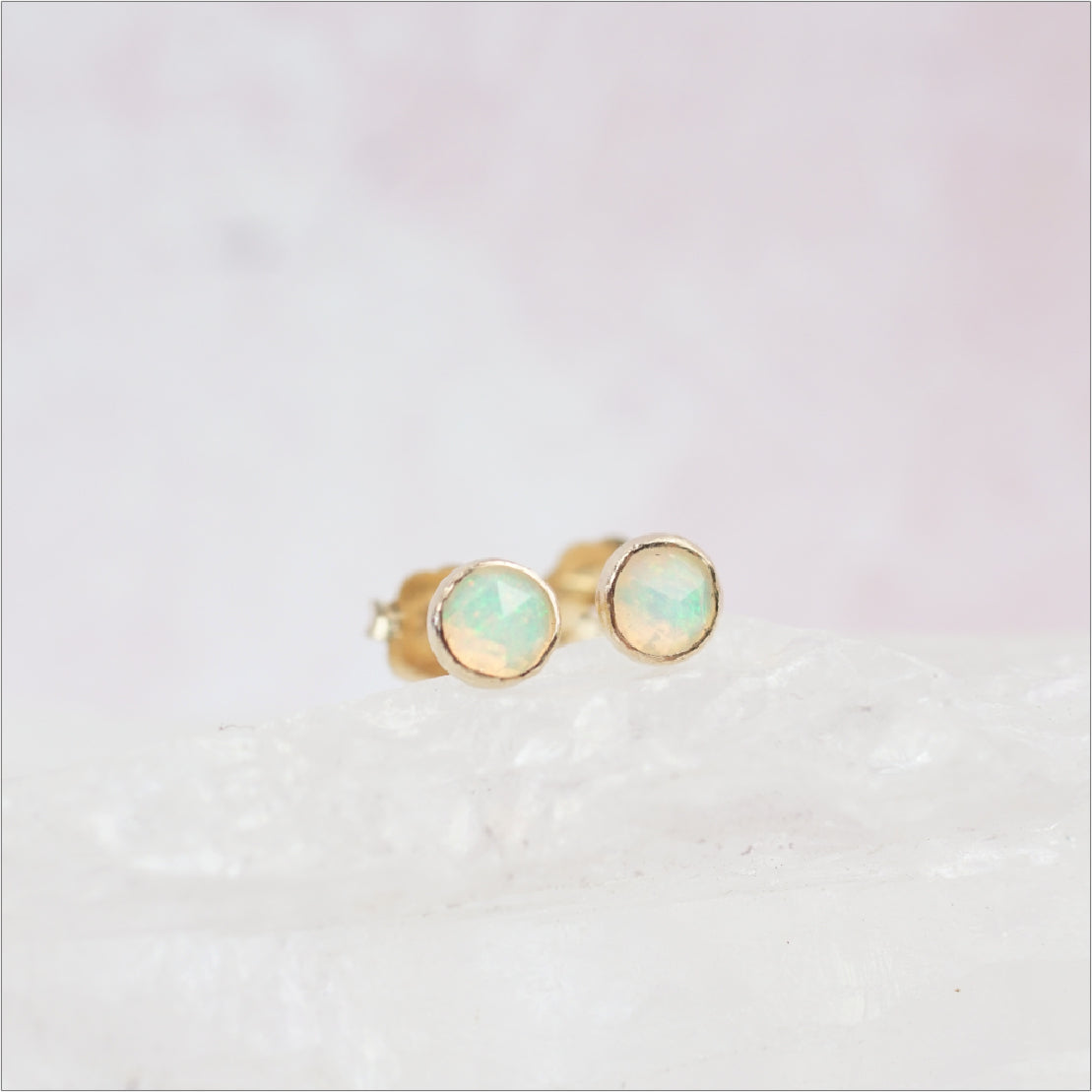 Opal Stud Earrings
