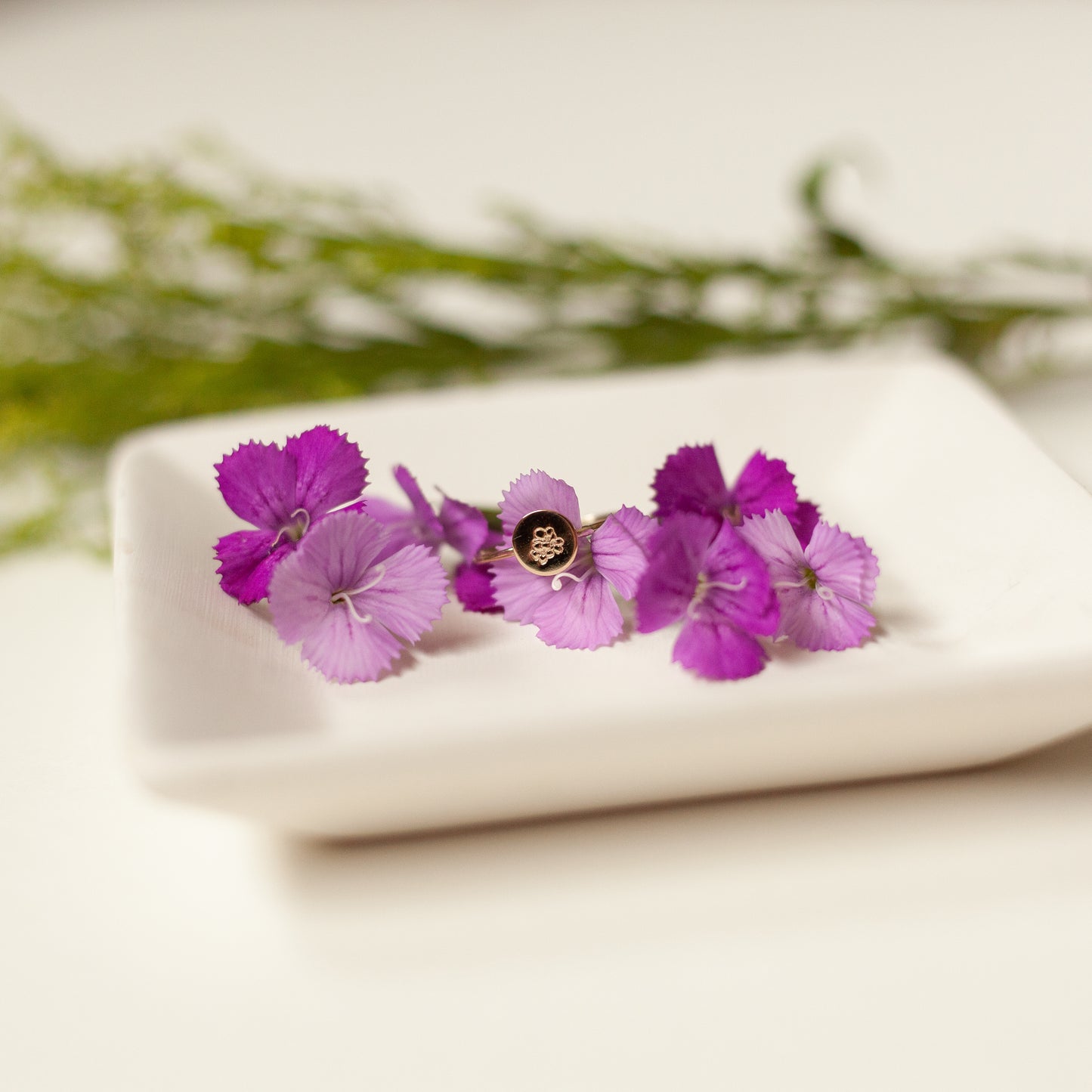 Birth Flower Ring - Floral Ring - Floral Jewelry
