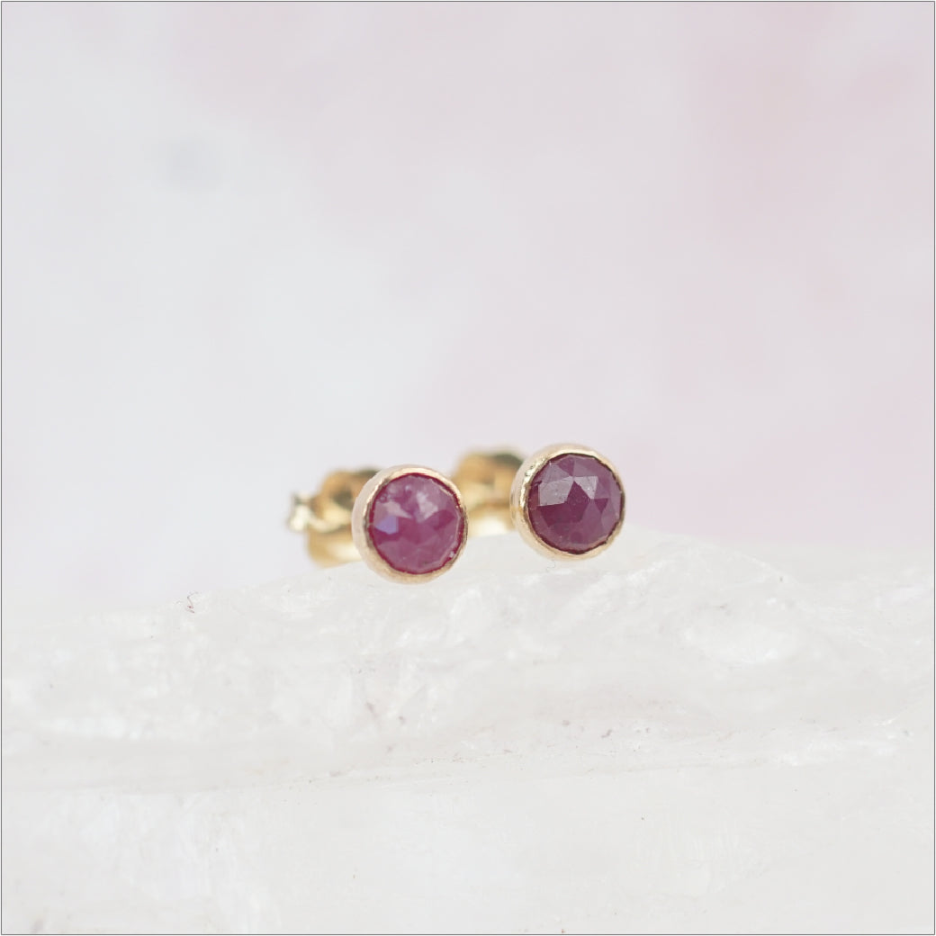 Ruby Stud Earrings