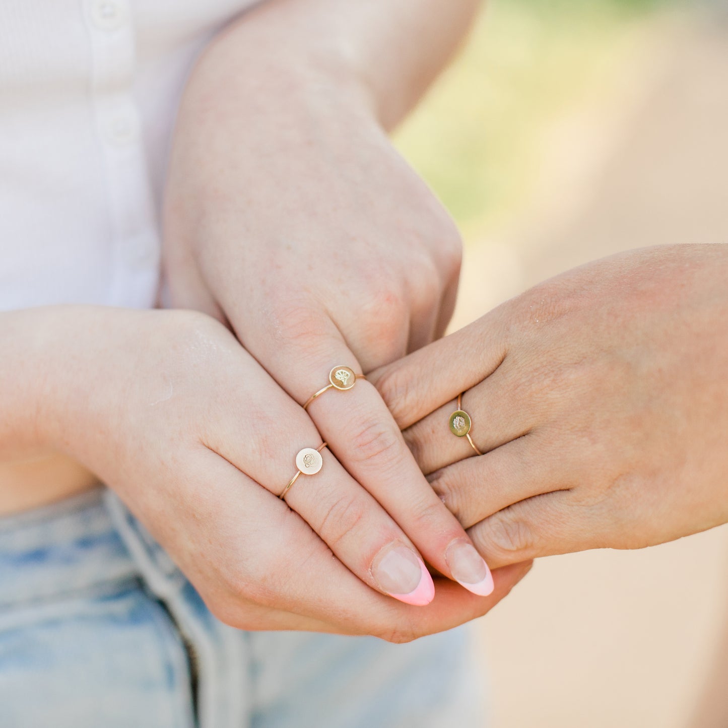 Birth Flower Ring - Floral Ring - Floral Jewelry