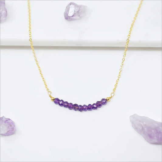 Amethyst Bar Necklace