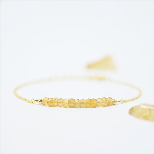 Citrine Bar Bracelet