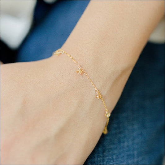 Citrine Bracelet Modeled