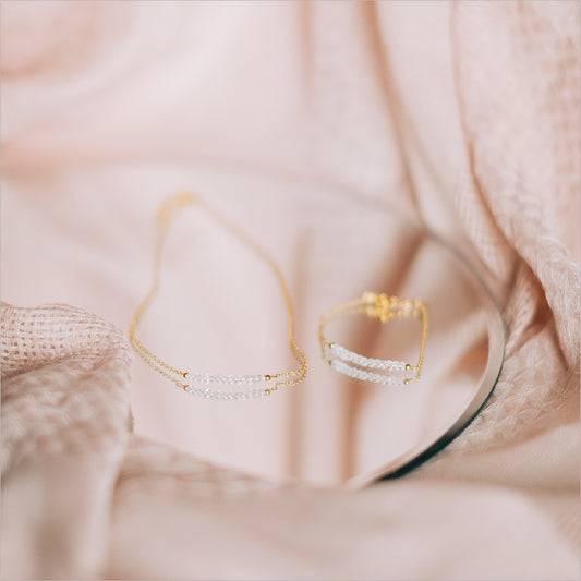 Clear Quartz Jewelry Set