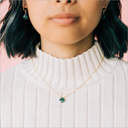 Emerald Necklace Modeled