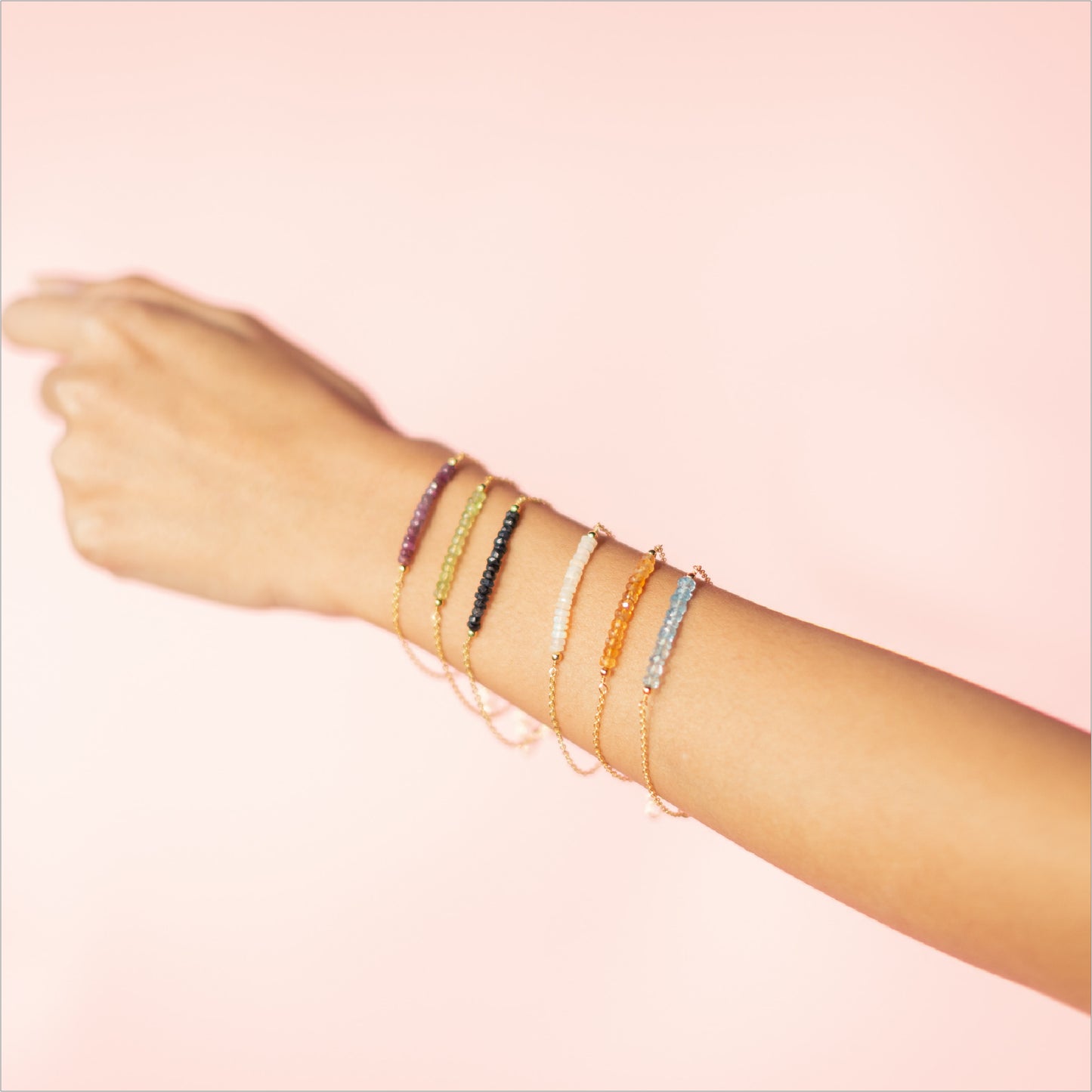 Gemstone Bracelet Modeled