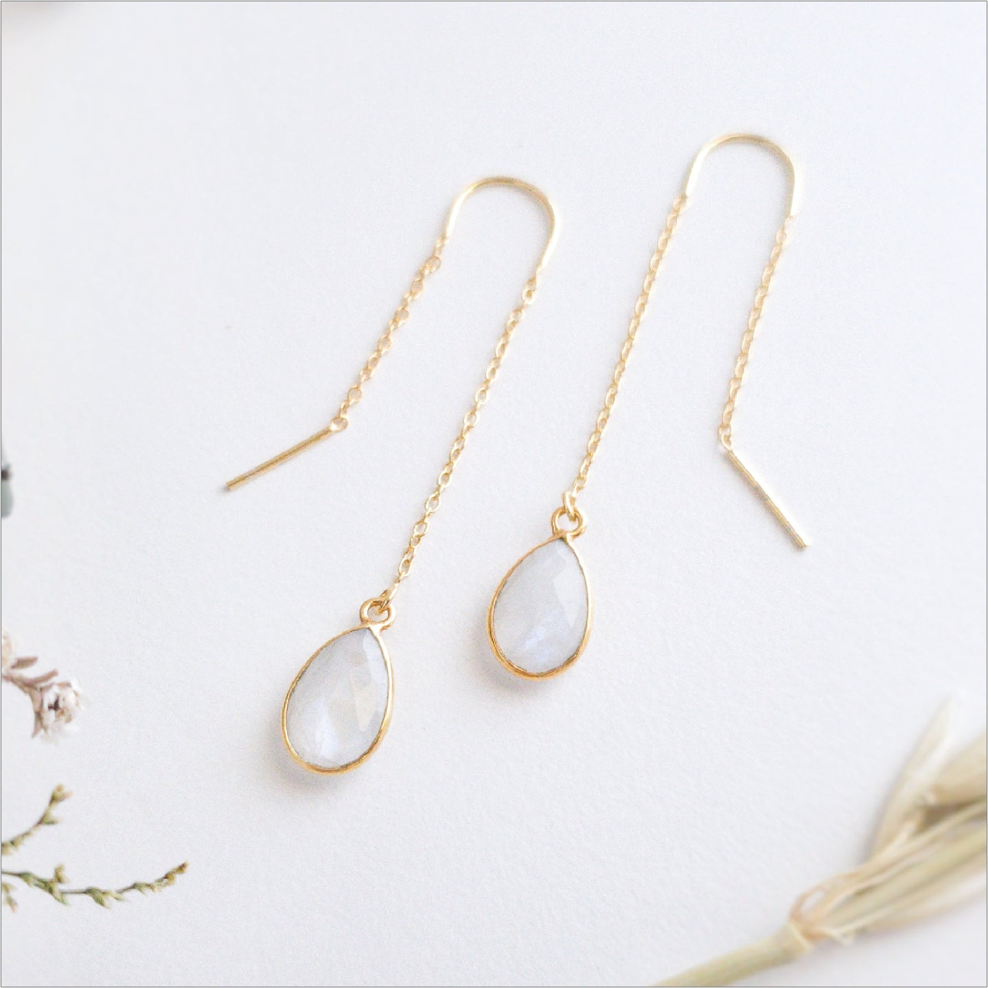 Rainbow Moonstone Earrings