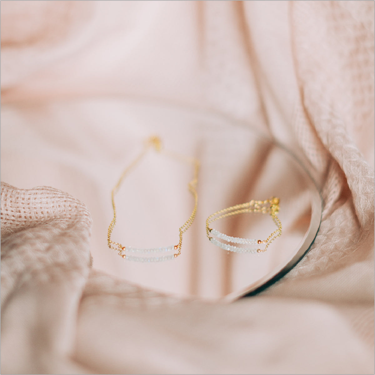 Rainbow Moonstone Jewelry Set