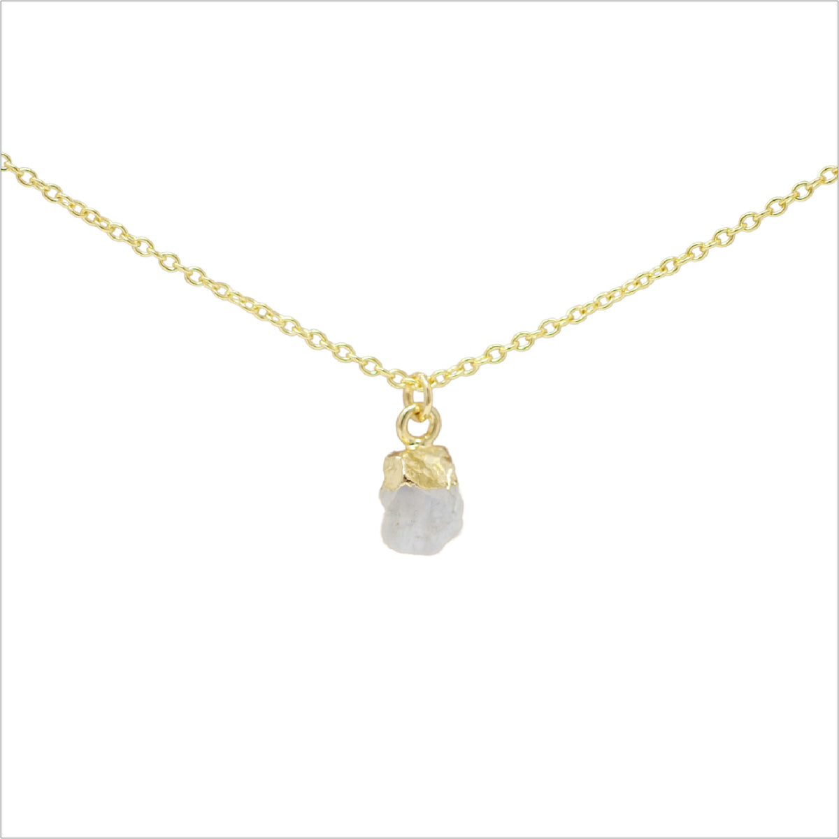 Raw Moonstone Necklace