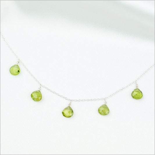 Peridot Necklace Display