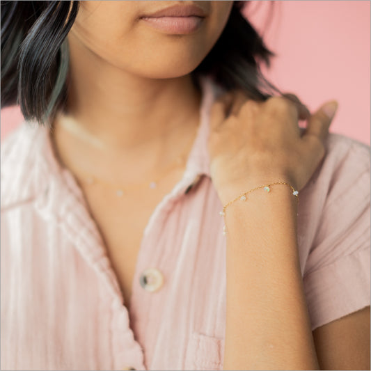 Opal Bracelet Modeled