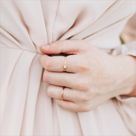Opal Stacking Rings Modeled