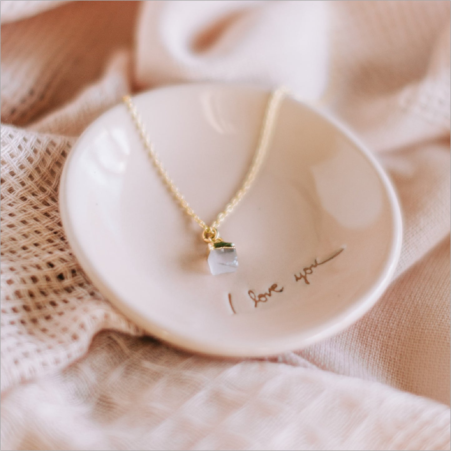 Raw Crystal Necklace - Birthstone Necklace