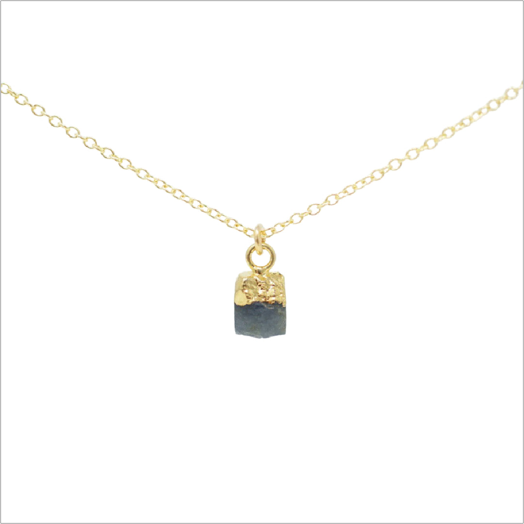Raw Sapphire Necklace