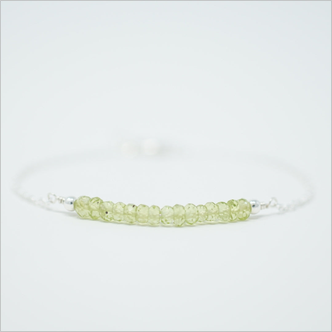 Sterling Silver Peridot Bracelet