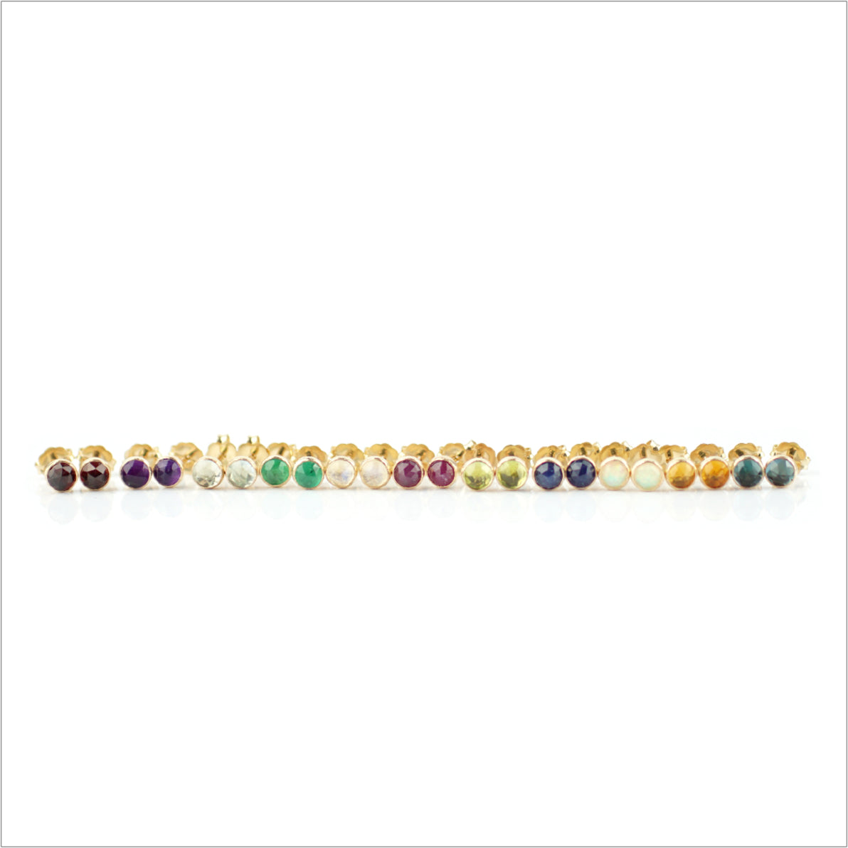 Gold Stud Earrings Variations