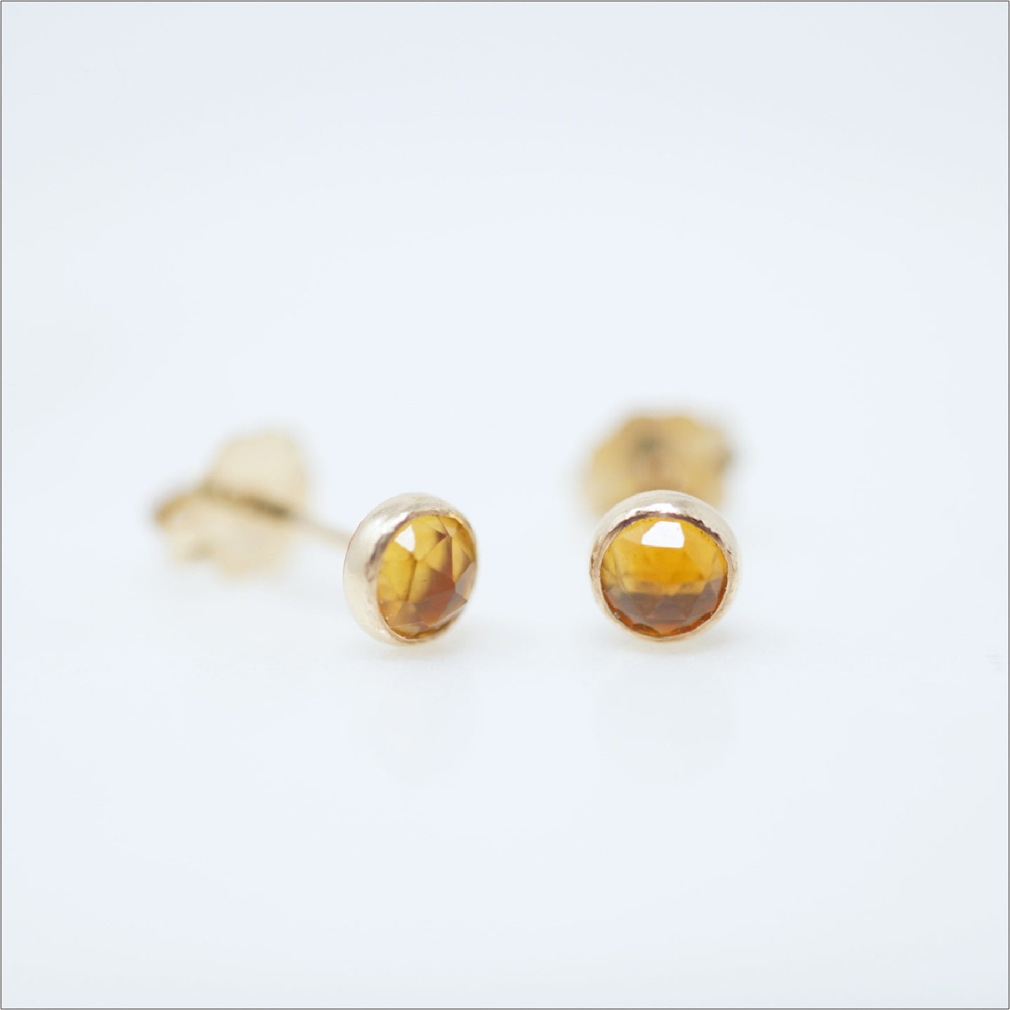 Citrine Stud Earrings