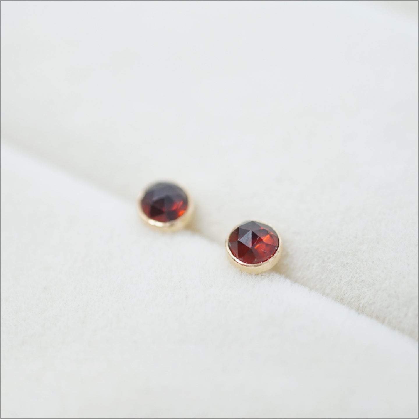 Garnet Stud Earrings