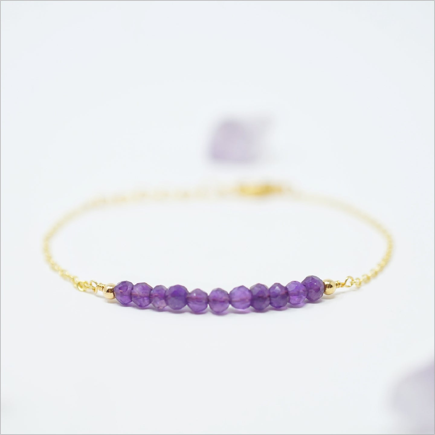 Amethyst Bar Bracelet