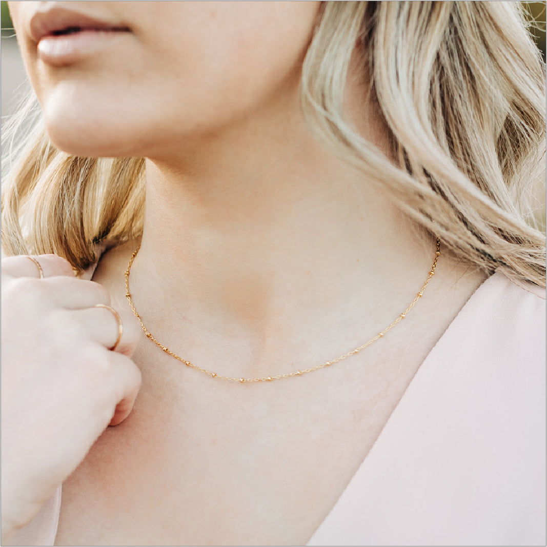 Waterproof* Classic Chain Necklace: Gold Or Silver - Nissa Jewelry