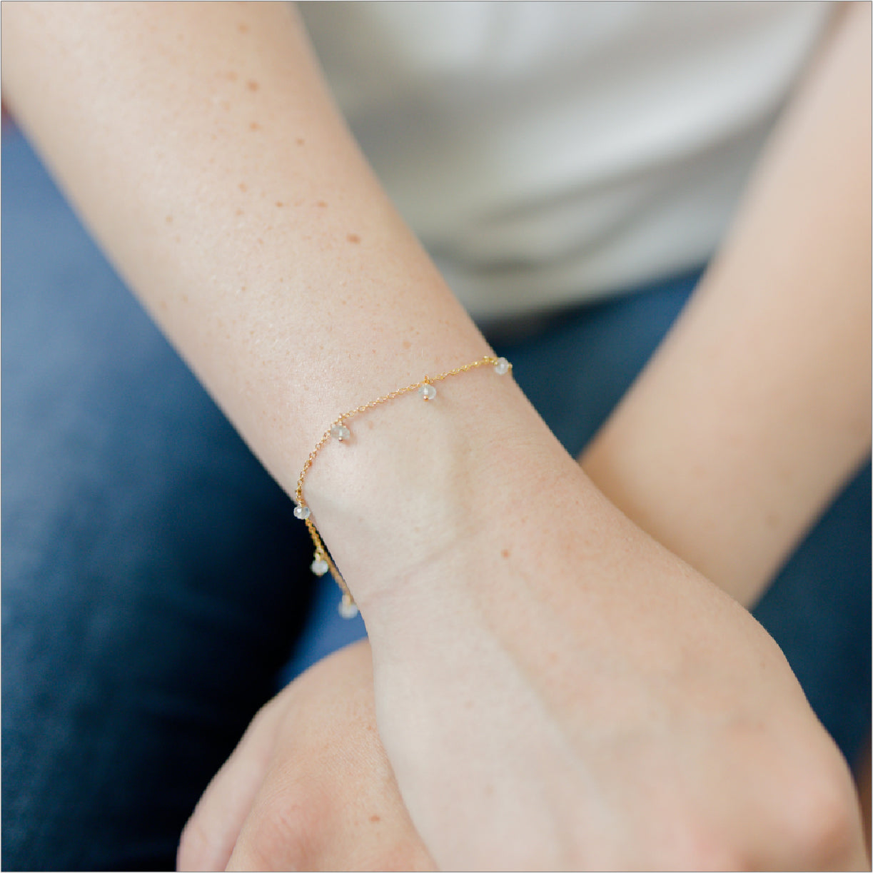 GERTIE | Gold Birthstone Bracelet