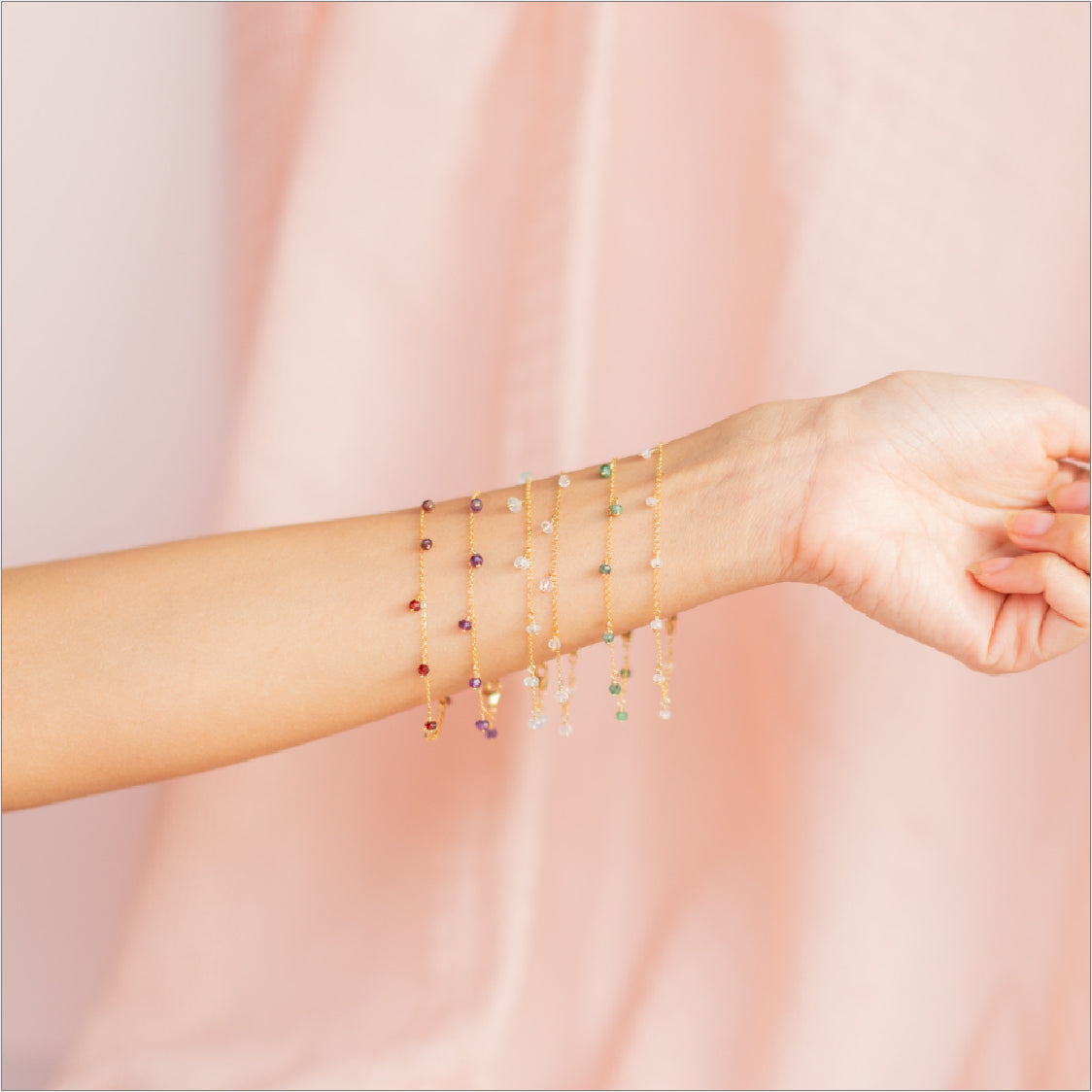 Dainty Bracelet Modeled