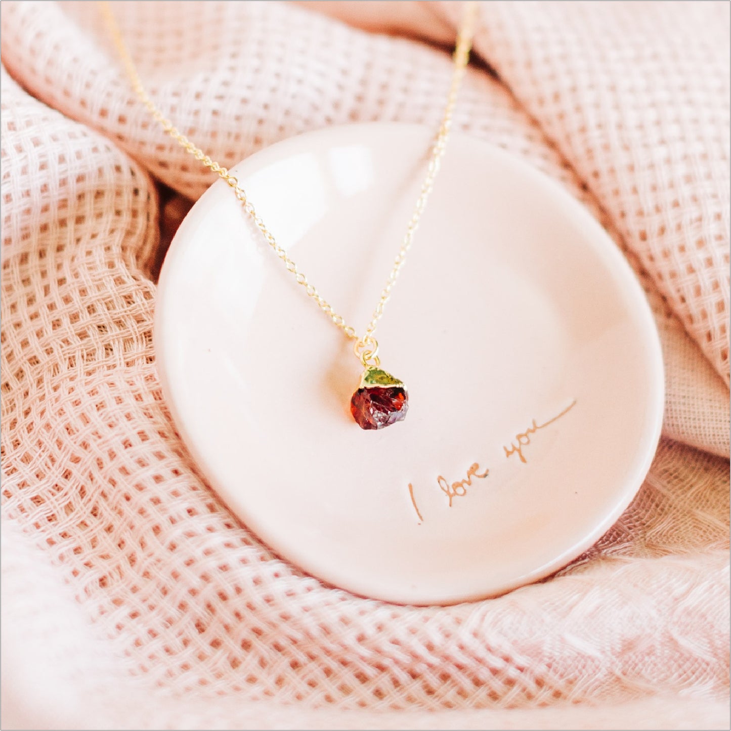 January Birthstone Necklace