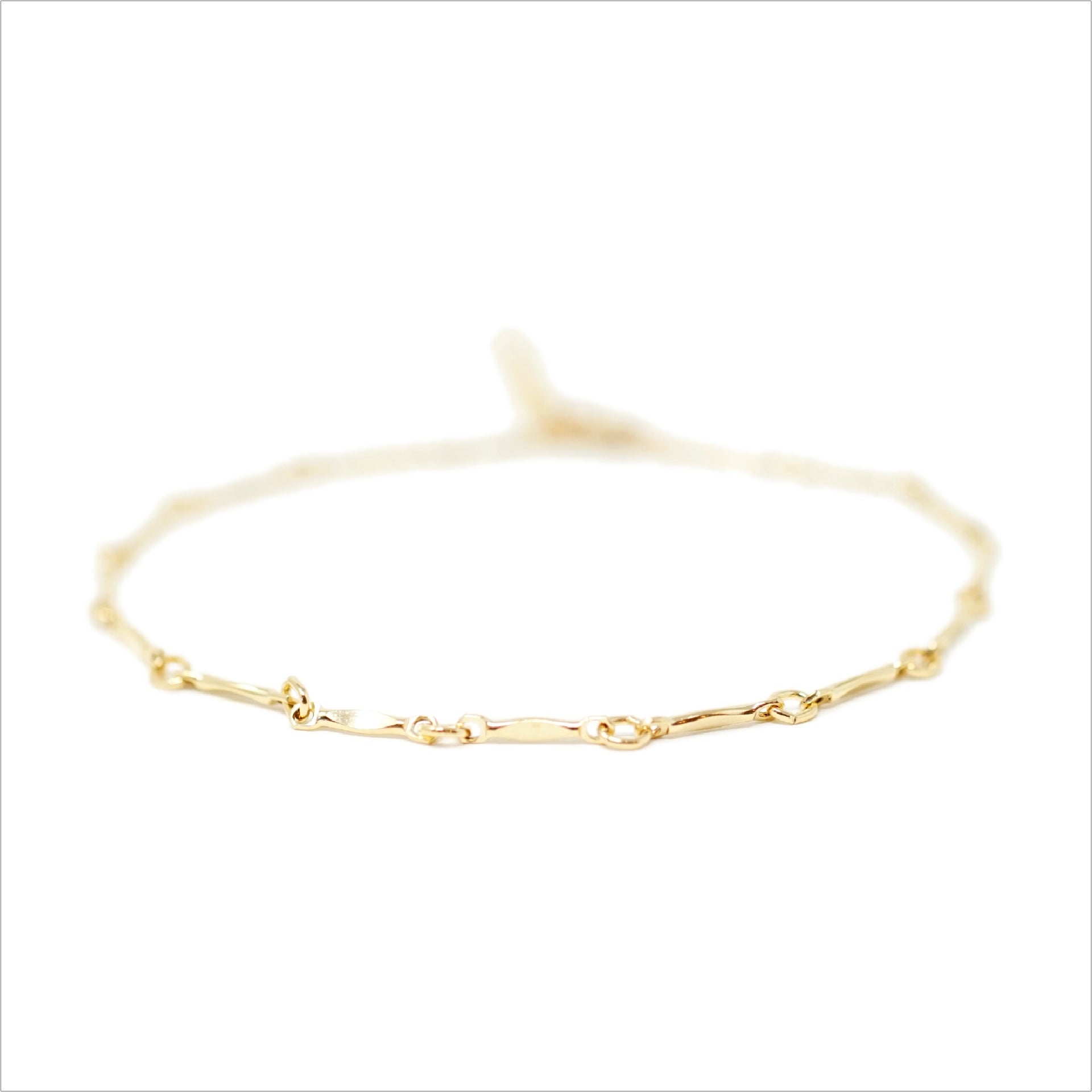 Gold Bar Chain Bracelet