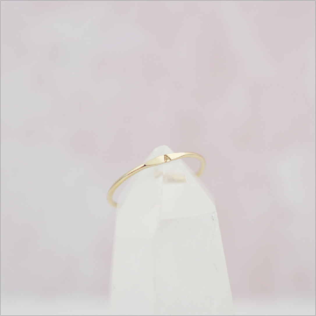 Gold Initial Ring