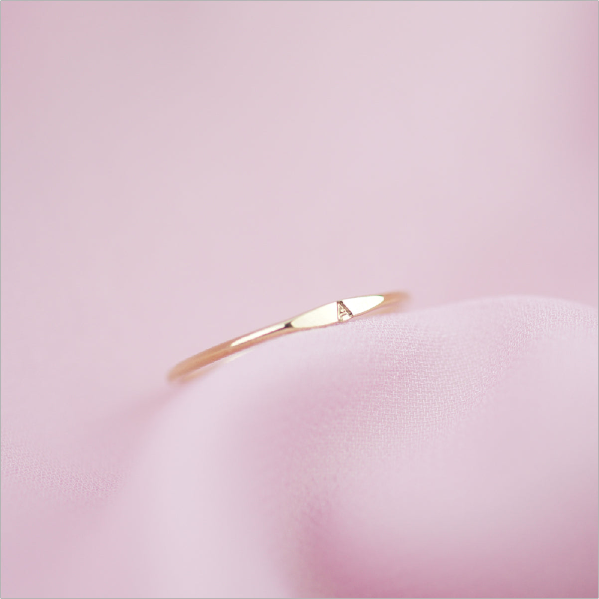 Gold Initial Ring