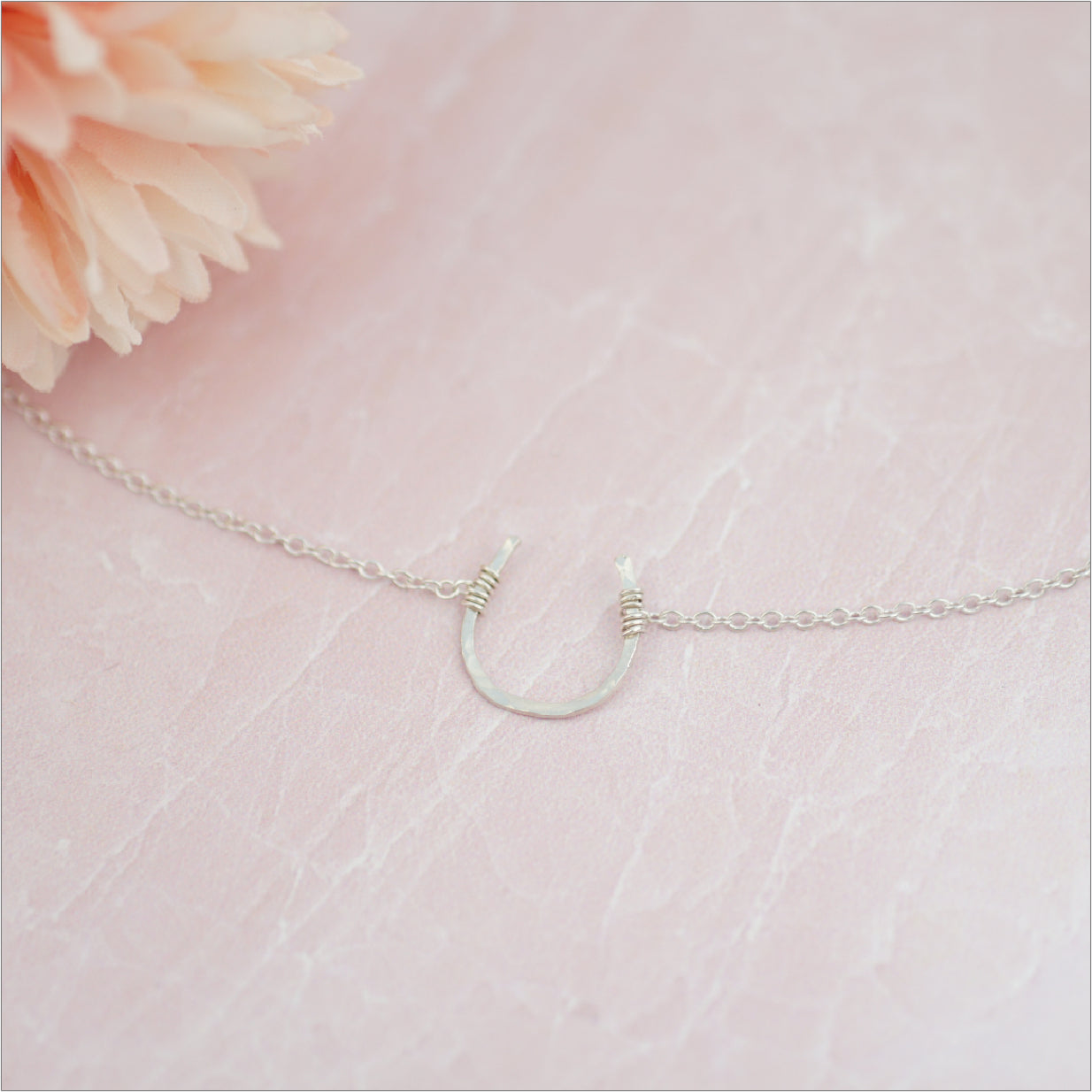 Sterling Silver Horseshoe Necklace